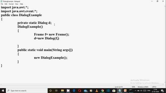 AWT Dialog Example Program in Java (हिंदी में) смотреть онлайн