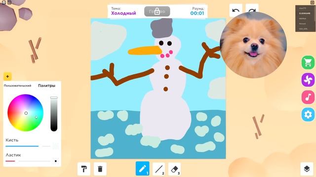 РИСУЮ СНЕГОВИКА В РОБЛОКС ! РИСУЮ НА ВРЕМЯ В ROBLOX смотреть онлайн