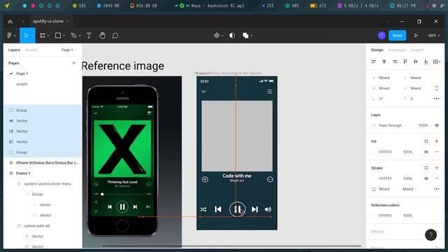 Music Player app Ui Designing in Figma || ITSNP смотреть онлайн