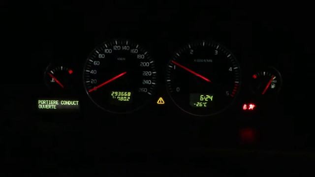 Volvo V70 D5 120kw 2005 Cold Start -26C