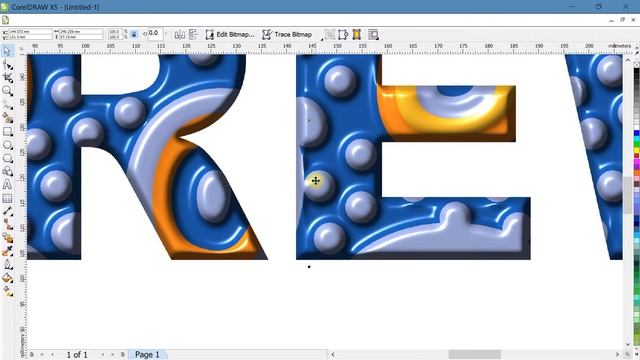Plastic font in coreldraw | Corel photo paint tutorial | Corel paint tutorial | Coreldraw tutorial смотреть онлайн