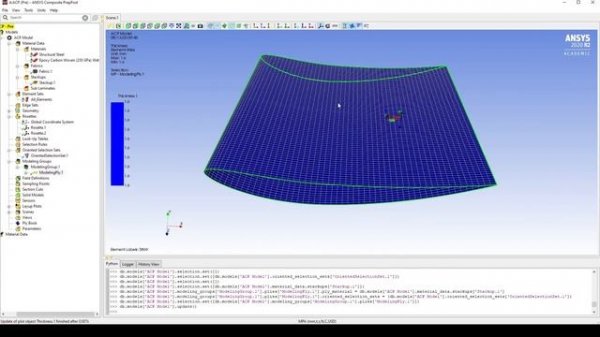 Composite Wing Analysis - Ansys ACP and Mechanical 2020R2