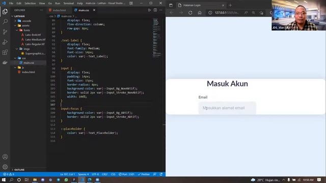 Dosen Tamu | Belajar Slicing UI Design dari Figma di konversi ke HTML, CSS dan Javascript смотреть онлайн