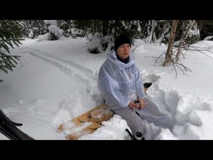 Прогулка на лыжах в поисках Белой Куропатки и Тетерева. Охота в Коми. История о разорвавшемся ружье.