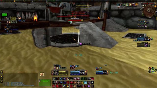 World Of Warcraft арена ПВП нубо рейт-рога комбат против мага смотреть онлайн