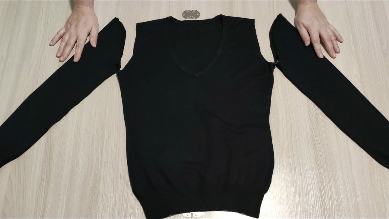 ✂️Не спешите выбрасывать старый рваный свитер! Сначала посмотрите это видео/DIY from an old sweater смотреть онлайн