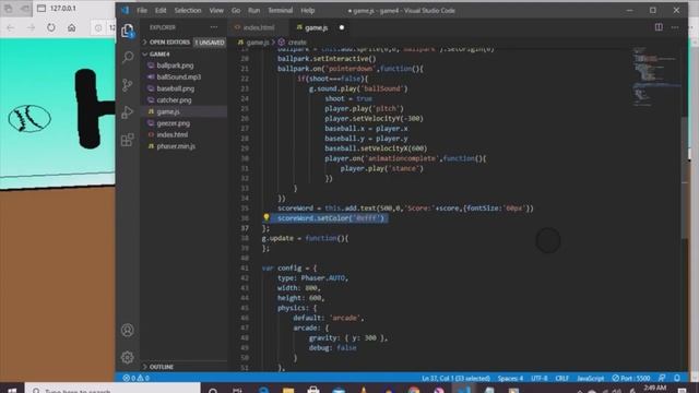 JavaScript Game Development - Phaser 3 Tutorial: Part 20 (Making a Simple Baseball Game) смотреть онлайн