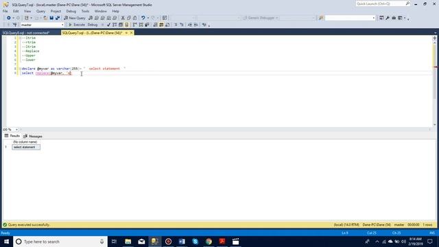 Selecting parts of strings in SQL server manager смотреть онлайн