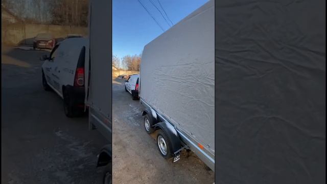 Двухосный легковой прицеп МЗСА 817736.022 с трапом и тентом. ЦЛП АРИВА смотреть онлайн
