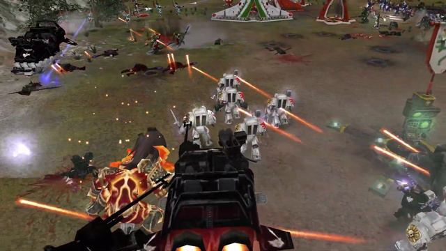 Dark Angels vs Eldar - Codex Mod - Warhammer 40K Dawn Of War Soulstorm смотреть онлайн