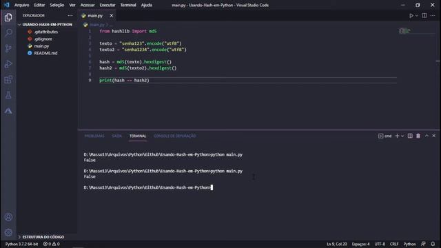 Escondendo Dados com Hash em Python - Programação смотреть онлайн