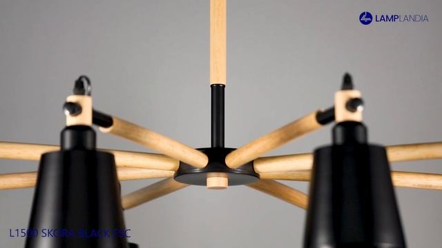 Люстра L1500 SKORA BLACK FSC Lamplandia смотреть онлайн