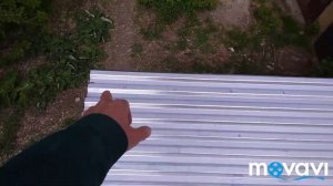 Односкатная кровля из профнастила на гараж своими руками  Часть2