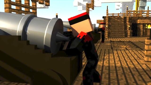 Minecraft Assassins VS Pirates Short Animation смотреть онлайн