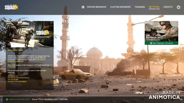 Запуск Squad на AMD FX. смотреть онлайн