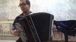 Иоган Себастьян Бах, инвенция си минор, исполнение на баяне.