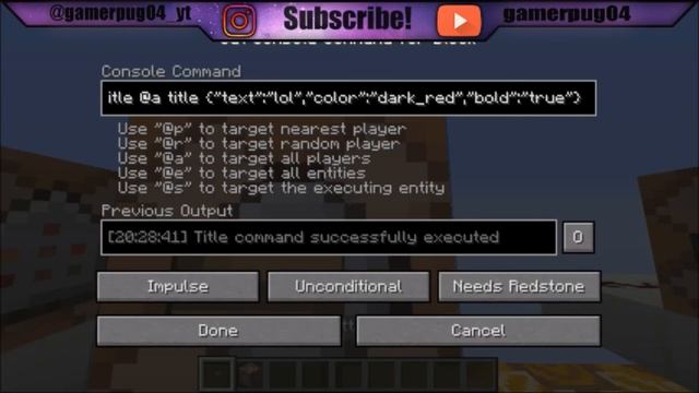 Minecraft 1.12 | HOW TO DO MINECRAFT TITLE COMMANDS! (Tutorial) смотреть онлайн