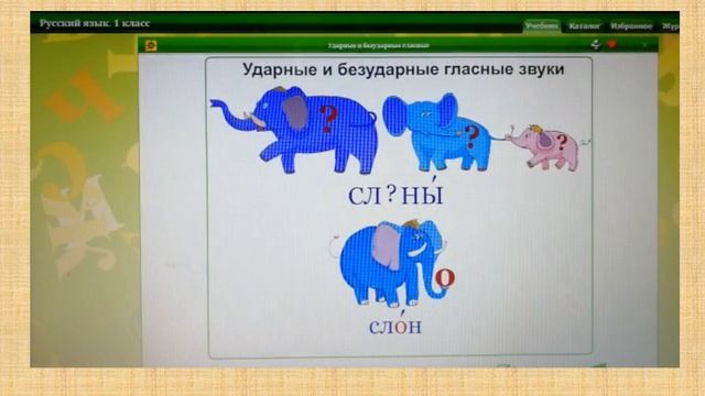 Ударные и безударные гласные звуки. УМК Перспектива. 1 класс смотреть онлайн