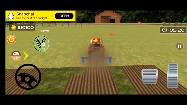 real tractor driving simulator 3d / tractor game play Android / pakistan Tractor wali game смотреть онлайн