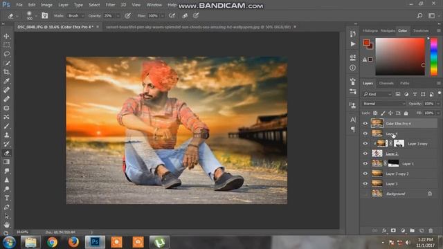Double Exposure Effect in Adobe Photoshop CC 2017 MANDY CREATION смотреть онлайн