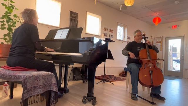 Oblivion, by Astor Piazzolla, cello and piano, Mark Dudrow and Martha Shepp смотреть онлайн