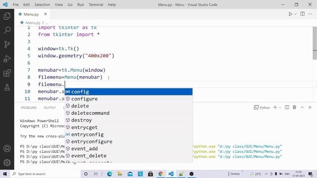 Menu in Tkinter | Python Tkinter GUI Tutorial part12 смотреть онлайн