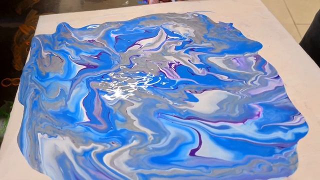 Acrylic Fluid Art Awesome Results with New techniques | Acrylic painting (Abstract painting) смотреть онлайн