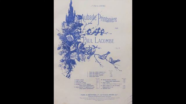 PAUL LACOMBE Aubade printanière, Op.37 (1884) THEMODIST T80602 смотреть онлайн