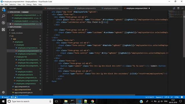 Angular 4 With Forms: 16. Angular 4 Forms Reset & Validation смотреть онлайн