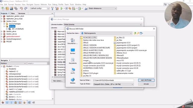 7. Ajouter le MySQL Connector Java aux librairies et créer une Connection à la base de données смотреть онлайн