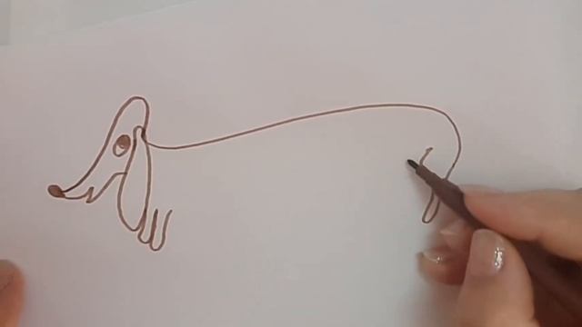 Урок рисования: "Собака-Такса" смотреть онлайн