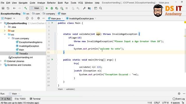 Java Custom Exceptions || Exception Handling Explained in Sinhala смотреть онлайн