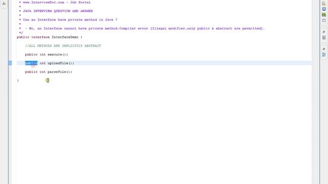 Can an Interface have private method in Java Java Interview Question смотреть онлайн