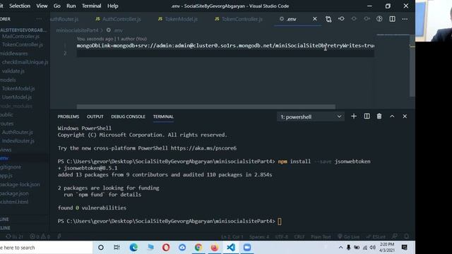 Creating small social site by using Node JS. Part 4: Creating login part смотреть онлайн