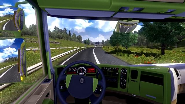 Euro Truck Simulator 2 load to Wien with Renault Premium part2 смотреть онлайн