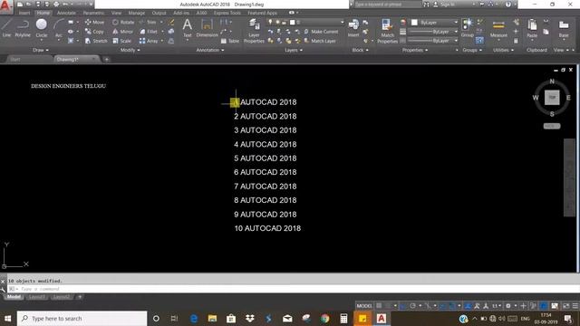 AutoCAD Class - 21 || Telugu || TEXT AND ITS TYPES. смотреть онлайн