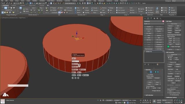 3 способа выделить луп на цилиндре | 3Ds Max | Советы и рекомендации смотреть онлайн