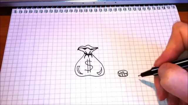 Простые рисунки #98 Деньги $ смотреть онлайн