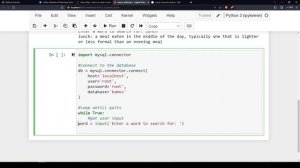 MySQL Connector Python 03 Improve Python Code
