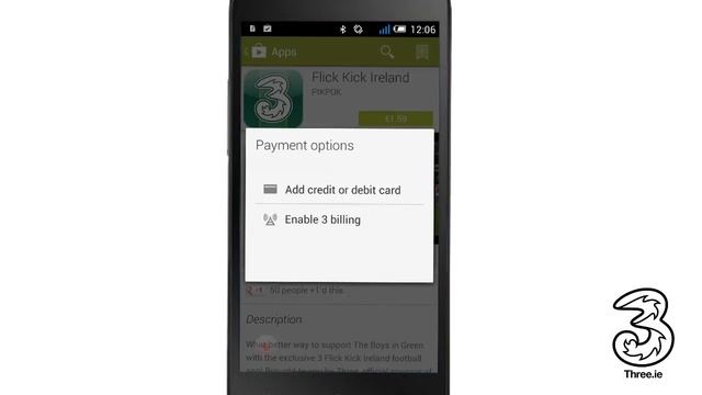 How to use your Three Bill or Prepay credit to buy on Google Play. смотреть онлайн