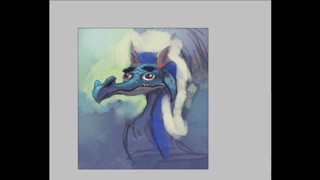 dragon speed painting - digital art - photoshop painting - funny dragon - dragon painting смотреть онлайн