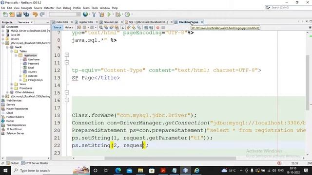 TYBSC IT Sem 5 Enterprise Java Practical 4 -C (Part 2) | Create a registration and login JSP ..... смотреть онлайн