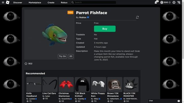 HOW TO GET NEW FREE HAT - Parrot Fishface | Roblox смотреть онлайн