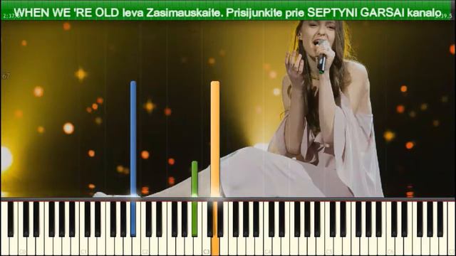APIE MUS PASENUSIUS " When we're old " Ieva Zasimauskaite pianinu смотреть онлайн