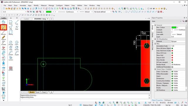 Getting Started with Caddie - Basic linework, hatch, text and dimensions смотреть онлайн