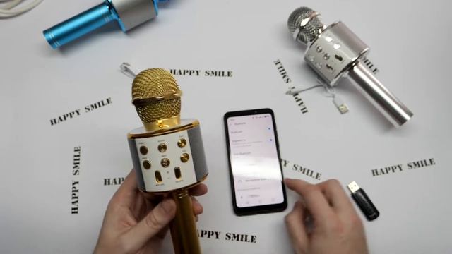 HappySmile - беспроводный USB-микрофон-караоке смотреть онлайн