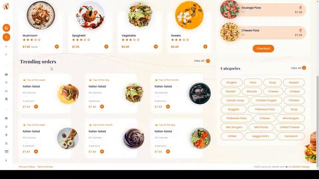 Aprycot Restaurant Management Admin Template responsive admin dashboard modern смотреть онлайн