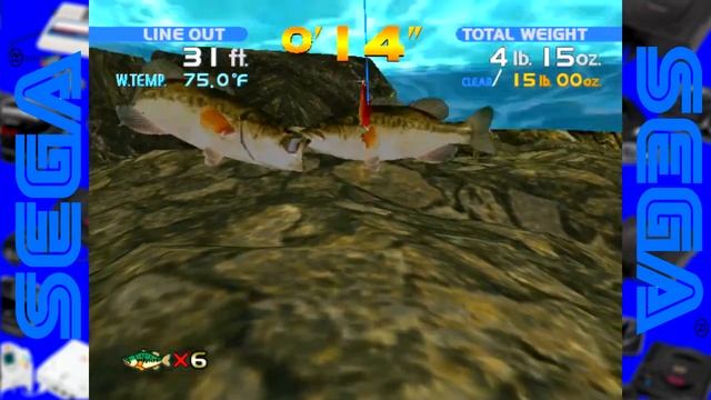 Sega Bass Fishing aka GetBass - ゲットバス (Quick Gameplay) Sega Dreamcast смотреть онлайн