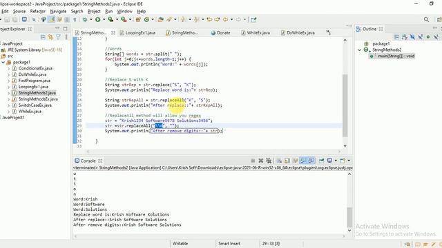 Java - String Methods - Part 2 смотреть онлайн