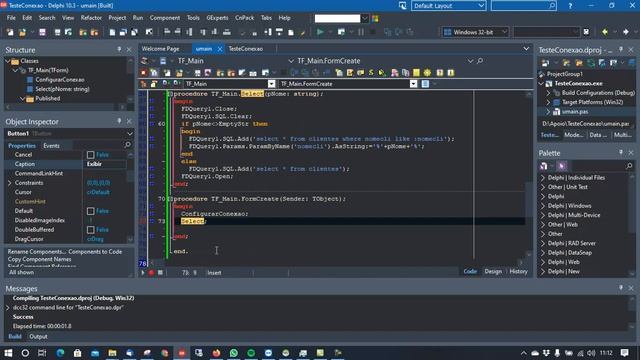 Conexão com banco de dados Delphi para iniciantes - Aula 1 смотреть онлайн